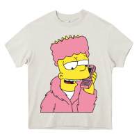 Cream newbart simpson camron Heavy Core Tee - linhVisuals