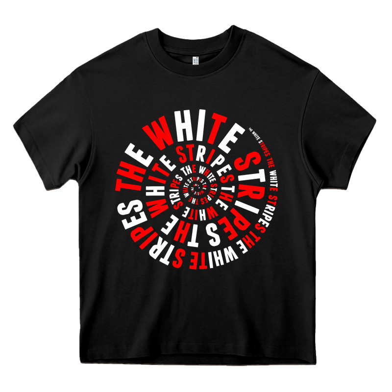 White Stripes Heavy Core Tee by linhVisuals | Teevron