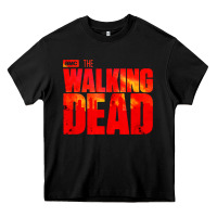 Black the walking dead blood Heavy Core Tee - linhVisuals