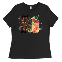 Black Sweet Summer Time Ladies Tee - CowhideDigitalArt