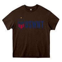 Chocolate Brown uswnt champion Heavy Core Tee - linhVisuals