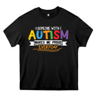 Black someone with autism makes me proud Heavy Core Tee - linhVisuals