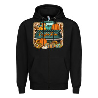 Black pumpkin farm truck Zipper Hoodie - Jasminsmagicworld