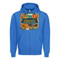 True Royal pumpkin farm truck Zipper Hoodie - Jasminsmagicworld