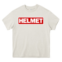 Cream Meantime Helmet Heavy Core Tee - linhVisuals