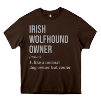 Chocolate Brown irish wolfhound dog funny classic Heavy Core Tee - linhVisuals