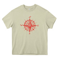 Mossy compass Heavy Core Tee - linhVisuals