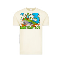 Birthday Boy Frog Age 3 Vintage Tee | Teevron
