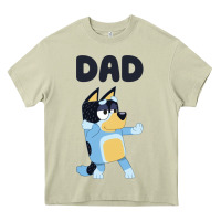 Mossy Bluey Dad Heavy Core Tee - linhVisuals