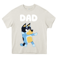 Cream Bluey Dad Heavy Core Tee - linhVisuals