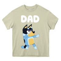 Mossy Bluey Dad Heavy Core Tee - linhVisuals