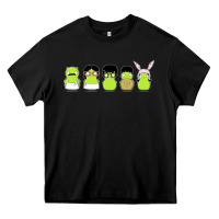 Black newbobs burgers Heavy Core Tee - linhVisuals