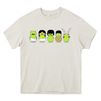 Cream newbobs burgers Heavy Core Tee - linhVisuals