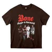 Chocolate Brown newbone thugs n harmony Heavy Core Tee - linhVisuals