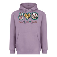 Lavender Peace Love Baseball Heavyweight Hoodie - Jasminsmagicworld