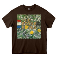Chocolate Brown the stone roses Heavy Core Tee - linhVisuals