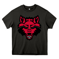 Asphalt DEVIL - RED WOLVES FOOTBALL SOCCER STATE MEN Heavy Core Tee - linhVisuals