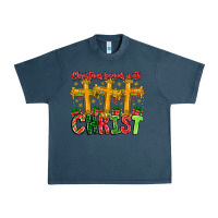 Midnight Navy christmas begins with christ Urban Heavy Tee - CowhideDigitalArt