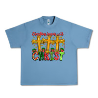 Pebble Blue christmas begins with christ Urban Heavy Tee - CowhideDigitalArt