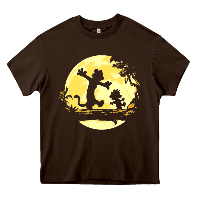 Newcalvin And Hobbes No Worries Heavy Core Tee by linhVisuals | Teevron