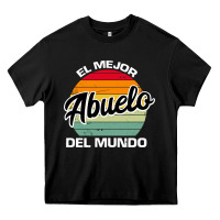 Black el mejor abuelo del mundo grandfather sweatshirt Heavy Core Tee - linhVisuals