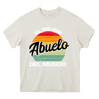 Cream el mejor abuelo del mundo grandfather sweatshirt Heavy Core Tee - linhVisuals