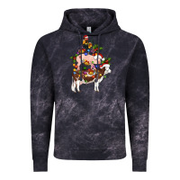 Cloud Black stacked christmas farm animals Vintage Hoodie - Artiststas