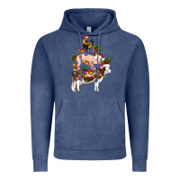 Vintage Denim stacked christmas farm animals Vintage Hoodie - Artiststas