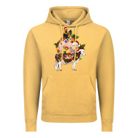 Vintage Mustard stacked christmas farm animals Vintage Hoodie - Artiststas