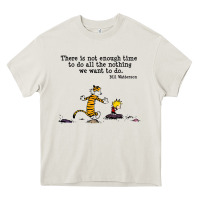 Cream newcalvin and hobbes quote 10 Heavy Core Tee - linhVisuals