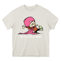 Cream newcalvin and hobbes stupendous man Heavy Core Tee - linhVisuals