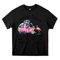 Black newcamper queen classy sassy and a bit smart assy Heavy Core Tee - linhVisuals