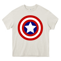 Cream newcaptain america Heavy Core Tee - linhVisuals
