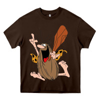 Chocolate Brown newcaptain caveman Heavy Core Tee - linhVisuals