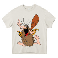 Cream newcaptain caveman Heavy Core Tee - linhVisuals