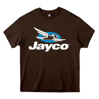 Chocolate Brown Jayco Bicycling Bike Heavy Core Tee - linhVisuals