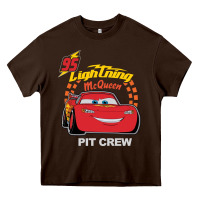 Chocolate Brown newcars lightning mcqueen Heavy Core Tee - linhVisuals