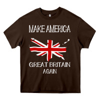 Chocolate Brown make america great britain again funny uk us Heavy Core Tee - linhVisuals