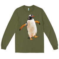 Army Green penguin Long Sleeve Tee - LillyAllenDesigns