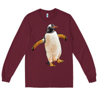 Burgundy penguin Long Sleeve Tee - LillyAllenDesigns