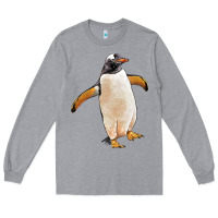Heather Grey penguin Long Sleeve Tee - LillyAllenDesigns