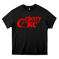 Black newcherry coke Heavy Core Tee - linhVisuals