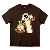 Chocolate Brown calvin Heavy Core Tee - linhVisuals