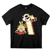 Black calvin Heavy Core Tee - linhVisuals