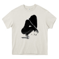 Cream K. Michelle Heavy Core Tee - linhVisuals