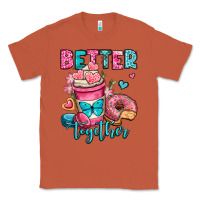 Copper better together donut and coffee valentines day Classic Tee - OliviaCreatesArt