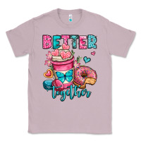 Lilac better together donut and coffee valentines day Classic Tee - OliviaCreatesArt