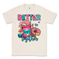 Natural better together donut and coffee valentines day Classic Tee - OliviaCreatesArt
