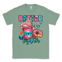 Better Together Donut And Coffee Valentines Day Classic Tee | Teevron