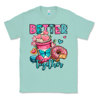 Seafoam better together donut and coffee valentines day Classic Tee - OliviaCreatesArt